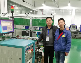 Delivery of Linquan Aviation Motor Online Test System